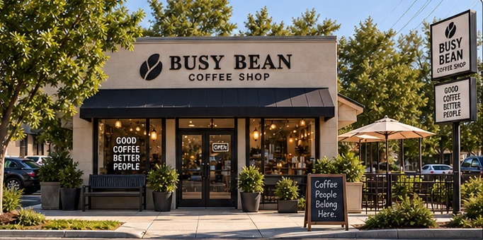 Busy Bean Exterior