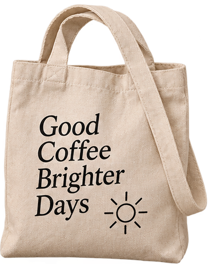 Zoe's Good Coffee Brighter Days tote bag